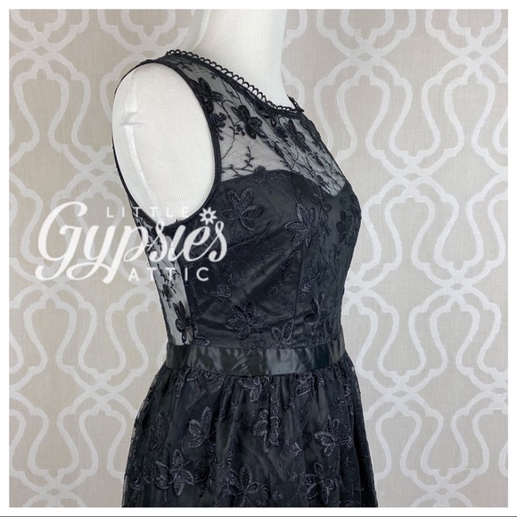 Luna Black Lace Fairy Dress - Picture 10 of 12